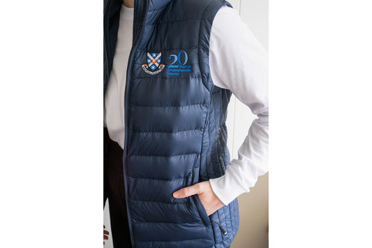 Lightweight Puffer Vest | 20 Years of Undergraduate Women logo | Women's