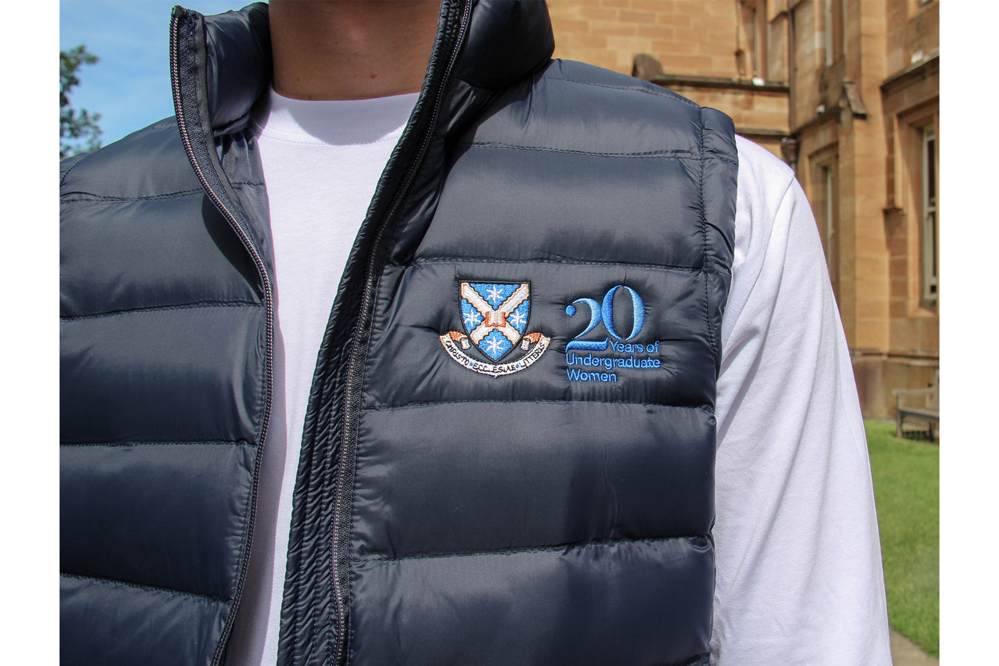 Lightweight Puffer Vest | 20 Years of Undergraduate Women logo | Men's