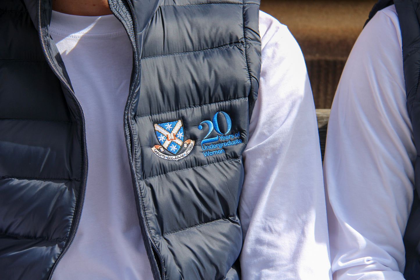 Lightweight Puffer Vest | 20 Years of Undergraduate Women logo | Women's